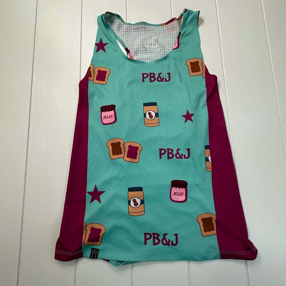 ChicknLegs PB&J Performance Running Singlet Tank Top Women's Size XS